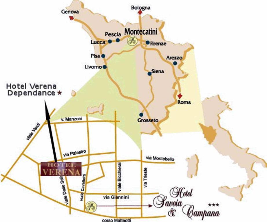 Verena Dependance Savoia & Campana Montecatini Terme Exterior foto